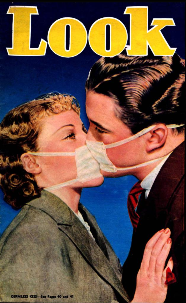 Look Magazine cover - August 3, 1937 - Germless kiss